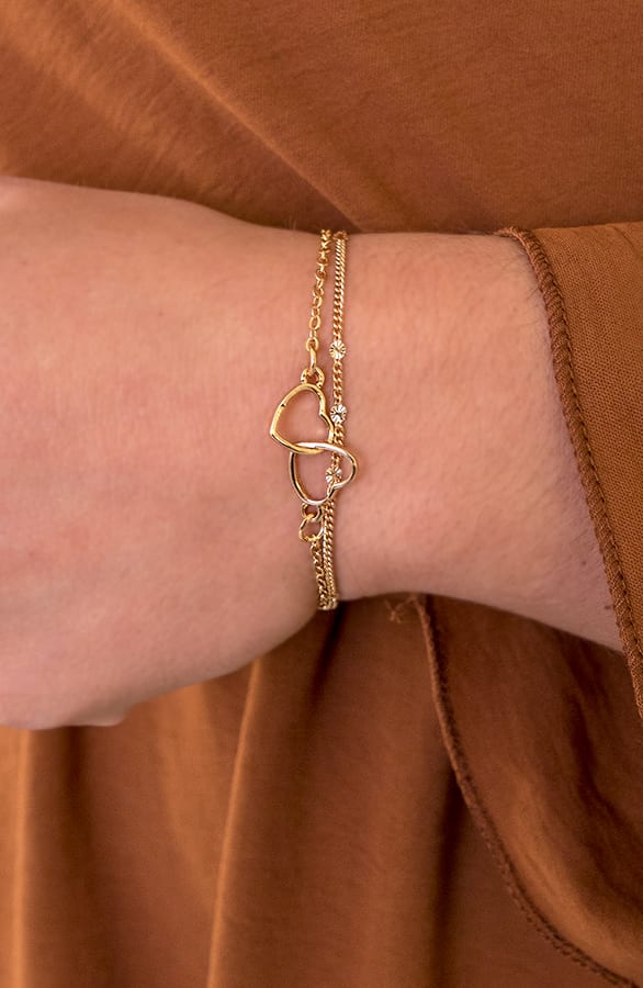 Open Heart Armband Gold Double, Shoparchiv, Foto 1