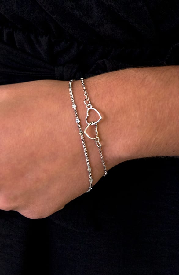 Open Heart Armband Silber Double, Shoparchiv, Foto 1