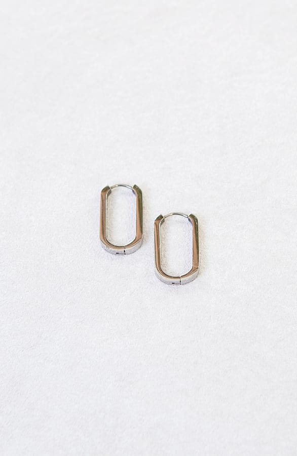 Ovalen Oorbellen Zilver – shoparchief, foto 1