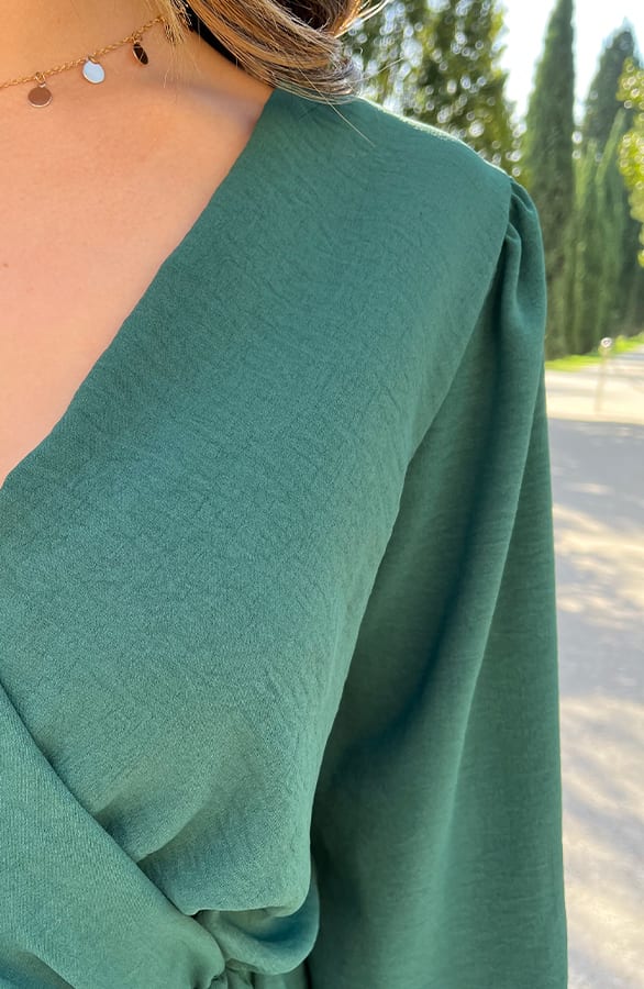 Peplum Top Smaragd – shoparchief, foto 5