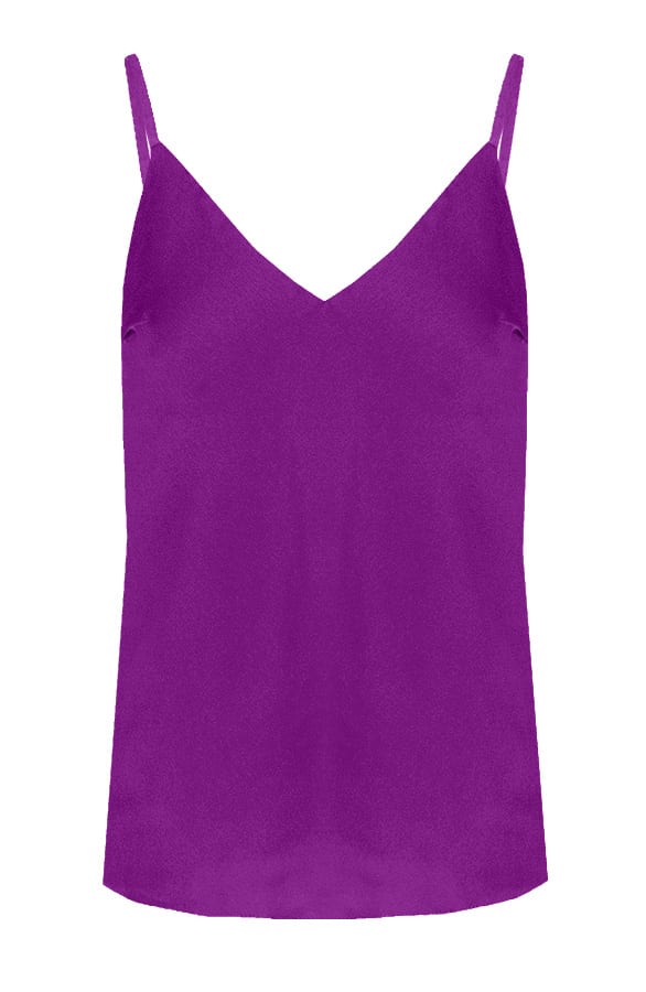 Silk Touch Spaghetti Top Paars 2.0 – shoparchief, foto 1