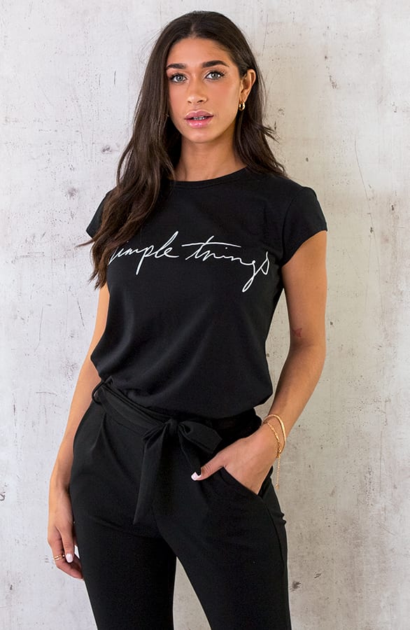 Simple Things Top Zwart – shoparchief, foto 1