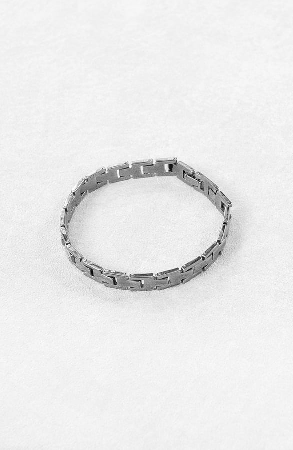 Stalen Schakel Armband Zilver 2.0 – shoparchief, foto 2