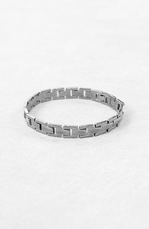 Stalen Schakel Armband Zilver 2.0 – shoparchief, foto 1