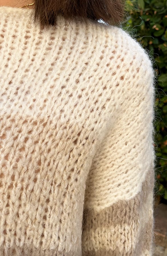 Strepen Trui Gebreid Taupe – shoparchief, foto 5
