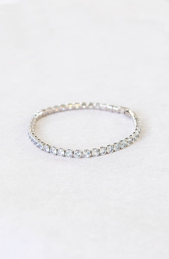 Tennis Armband Zilver Luxe – shoparchief, foto 2