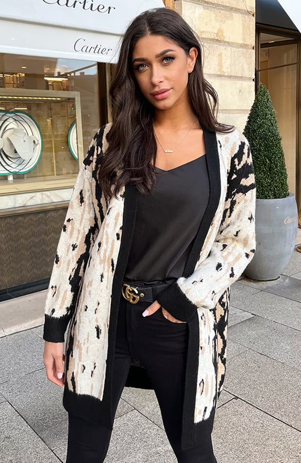 Midi Leopard Vest Soft Beige – shoparchief, foto 2