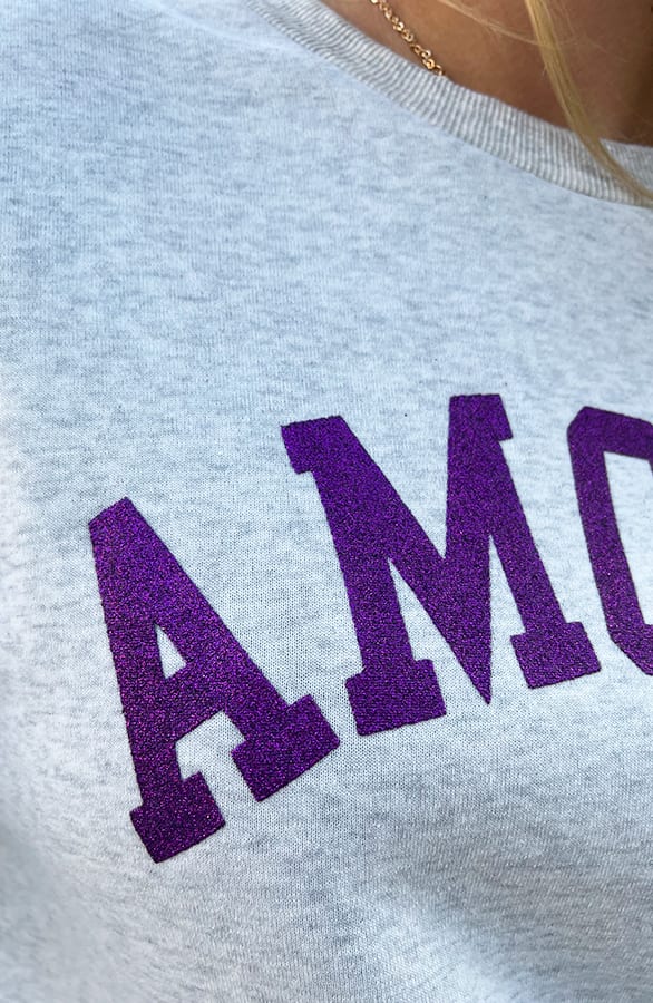 Oversized Amour Sweater Paars – shoparchief, foto 5