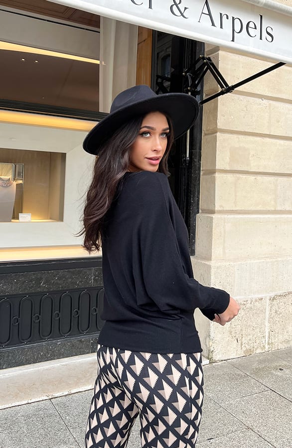 Oversized Soft Pullover Schwarz, Foto 4