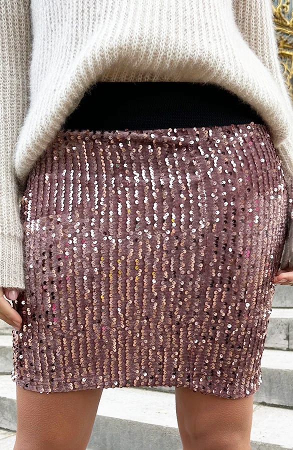 Pailletten Rok Roze Marant – shoparchief, foto 1