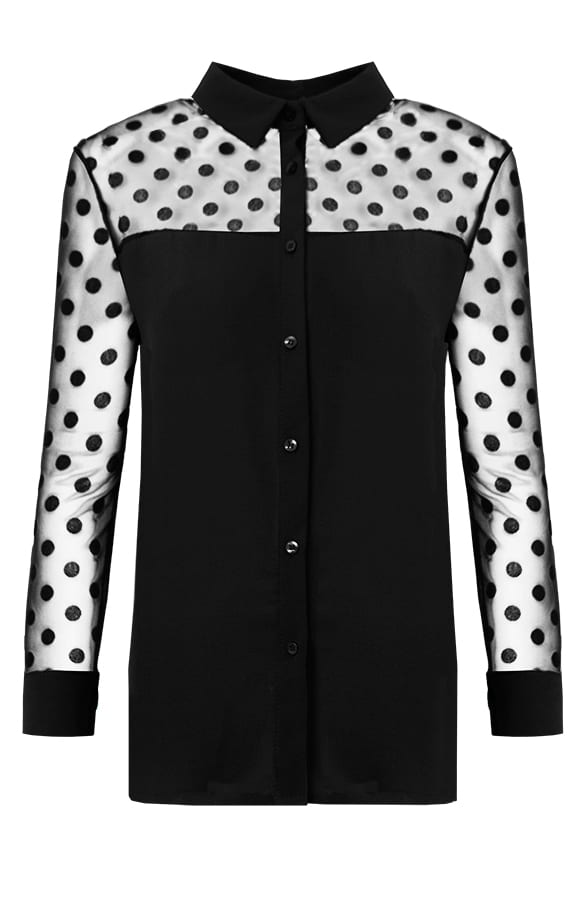 Polkadot Lady Blouse Black 2.0 – shoparchief, foto 8