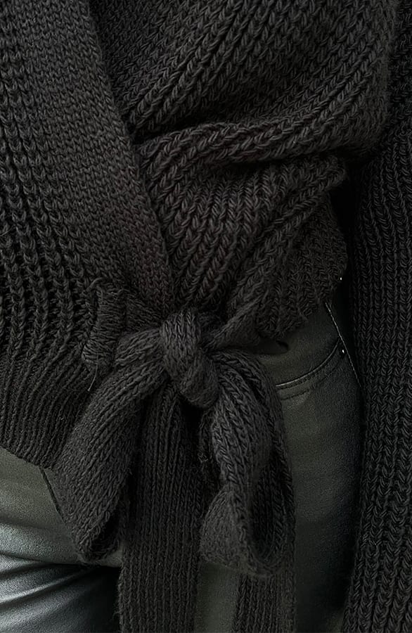 Strik Vest Gebreid Zwart – vesten, foto 10