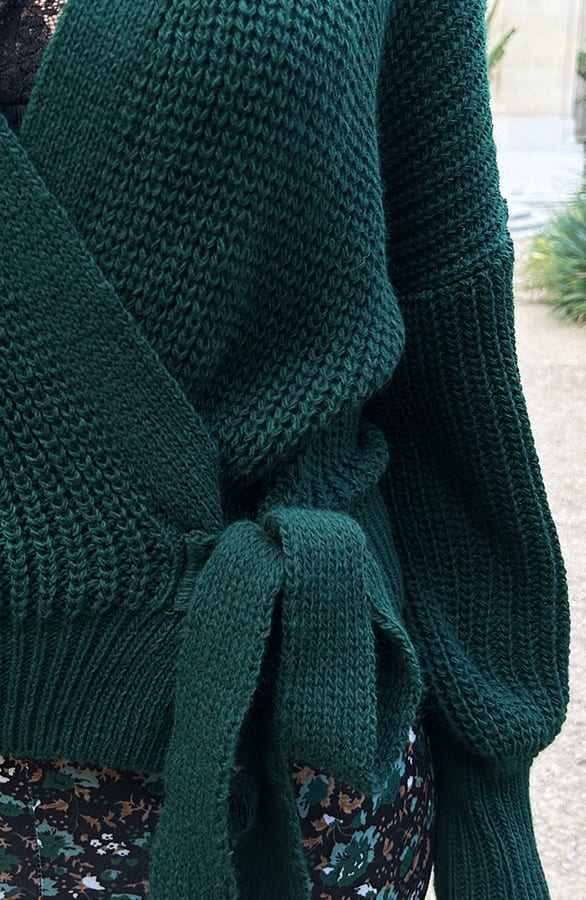 Strik Vest Gebreid Smaragdgroen – shoparchief, foto 15