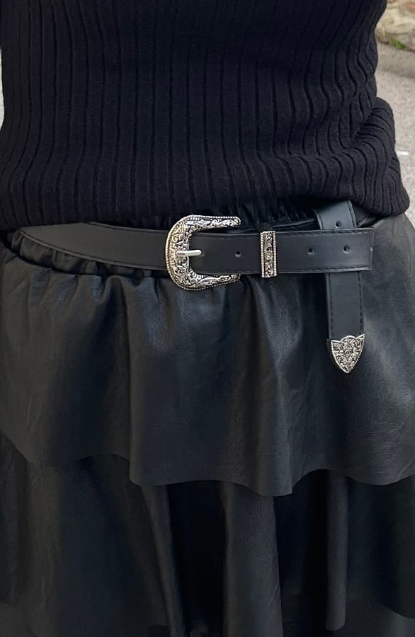 Tailleriem Met Zilveren Gesp – shoparchief, foto 1
