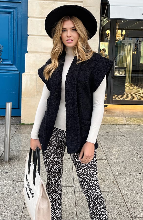 Flared Broek Panterprint Zwart 2.0 – shoparchief, foto 7