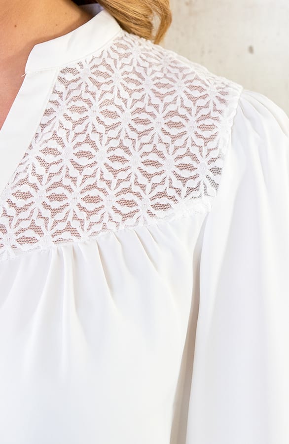 Embroidery Detailed Blouse Ecru – shoparchief, foto 6