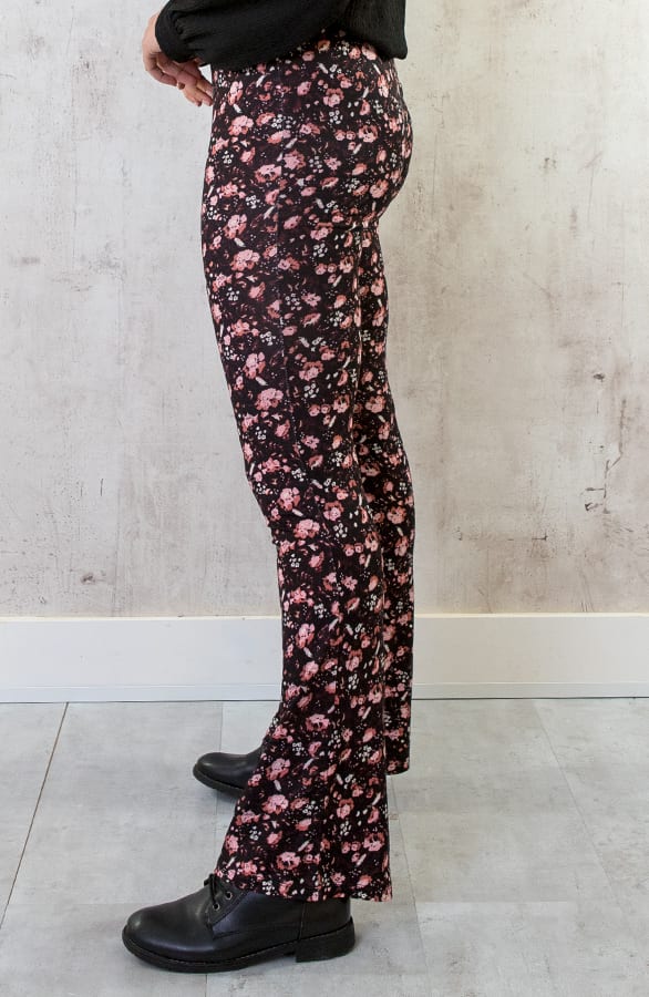 Flared Broek Wild Flower Dust Roze – shoparchief, foto 2