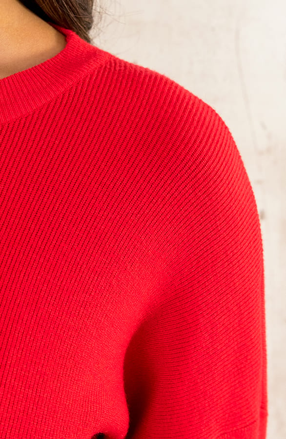 Gebreide Tuniek Rood – shoparchief, foto 6