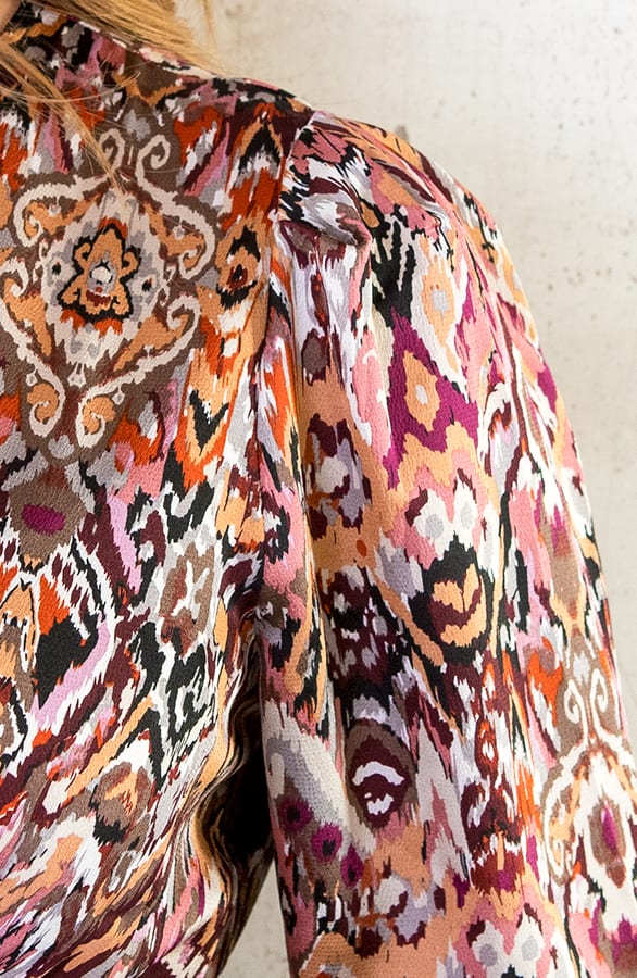 Midi Knopen Print Jurk – shoparchief, foto 5