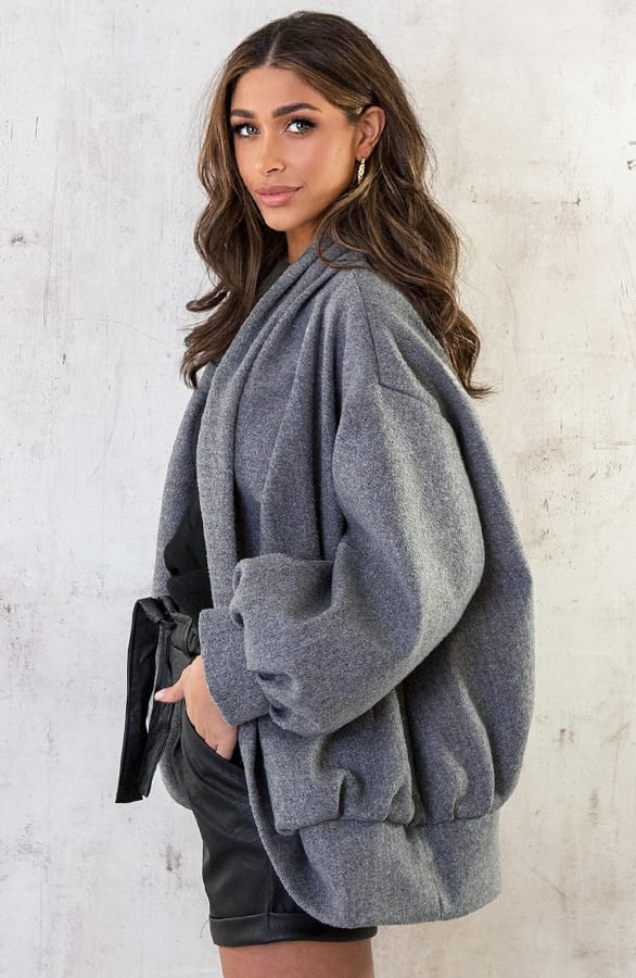Oversized Jacket Grijs – shoparchief, foto 5