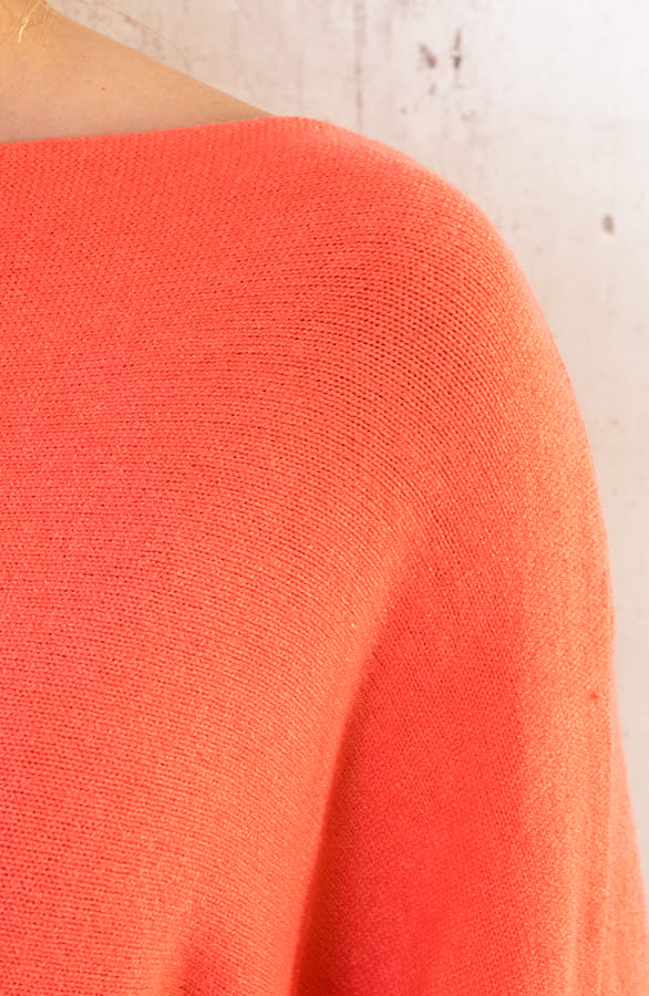 Oversized Soft Trui Dust Koraal – shoparchief, foto 6