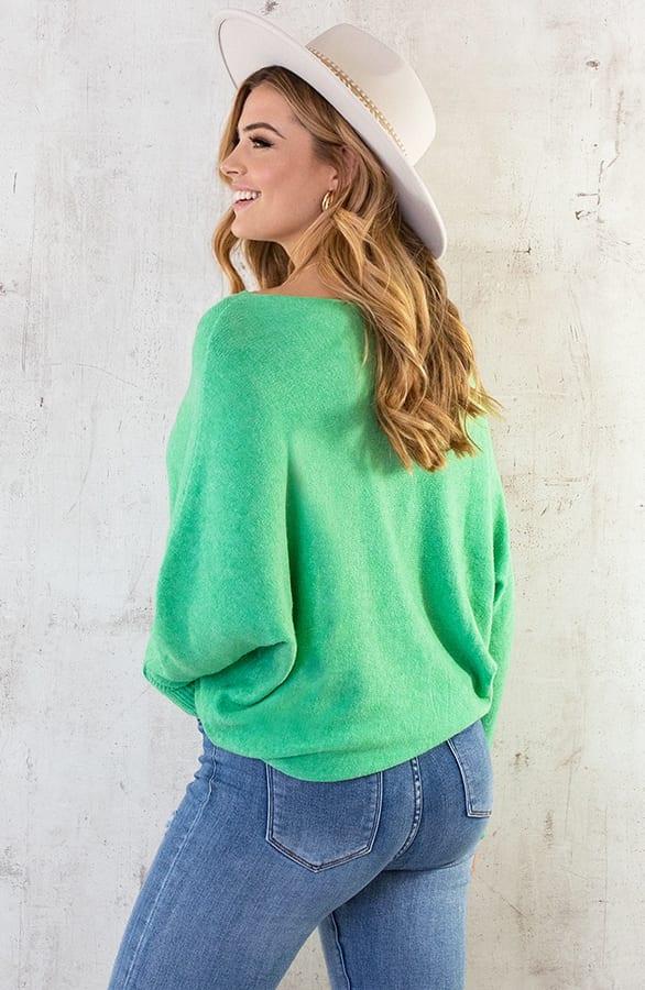 Oversized Soft Trui Lime Groen – shoparchief, foto 5