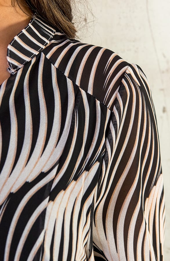 Oversized Tuniek Print Black – shoparchief, foto 5