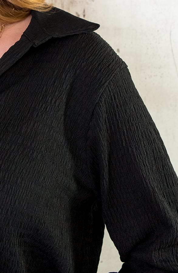 Oversized Venice Blouse Black – shoparchief, foto 10