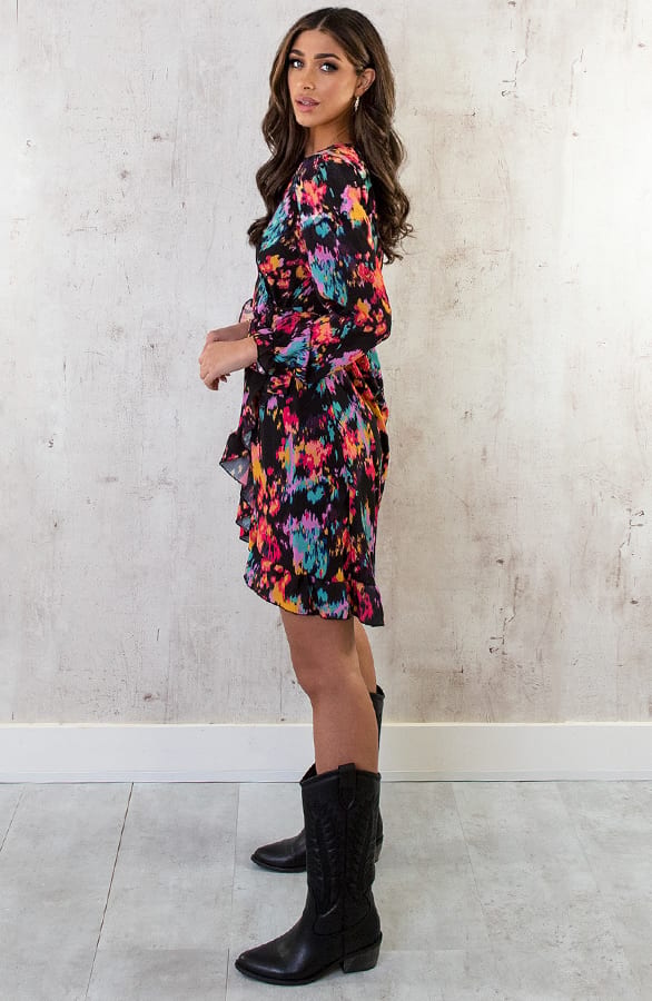 Wickel Print Kleid Multicolor, Shoparchiv, Foto 11