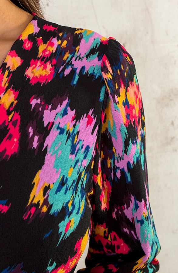 Wickel Print Kleid Multicolor, Shoparchiv, Foto 12