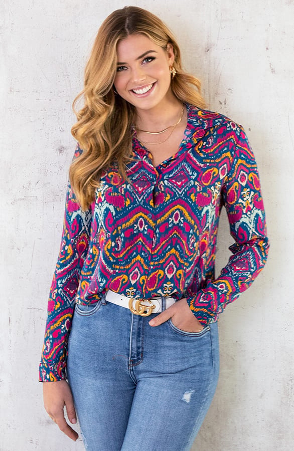 Paisley Blouse Multicolor – shoparchief, foto 2