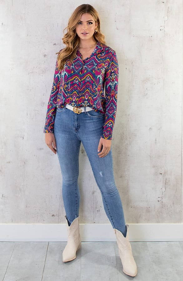 Paisley Blouse Multicolor – shoparchief, foto 6