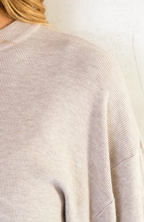 Pofmouwen Trui Beige – shoparchief, foto 5