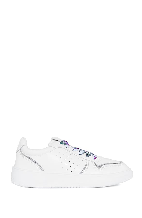 Sneaker Met Bloemen Veter Wit – shoparchief, foto 2
