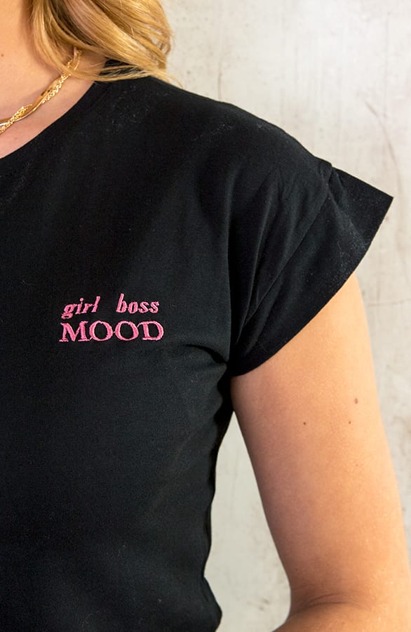 Top Girl Boss Mood Zwart Fuchsia – shoparchief, foto 3