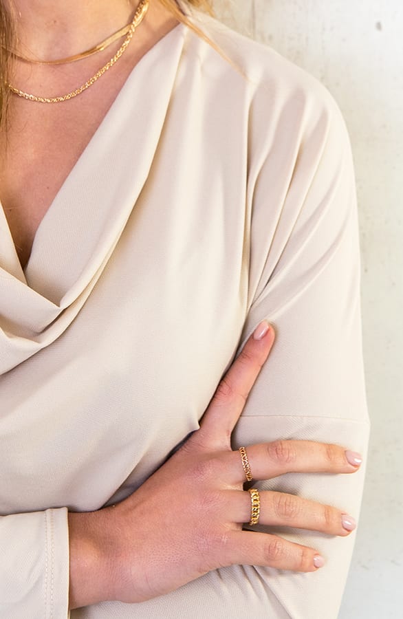 Waterval Longsleeve Top Beige – shoparchief, foto 6