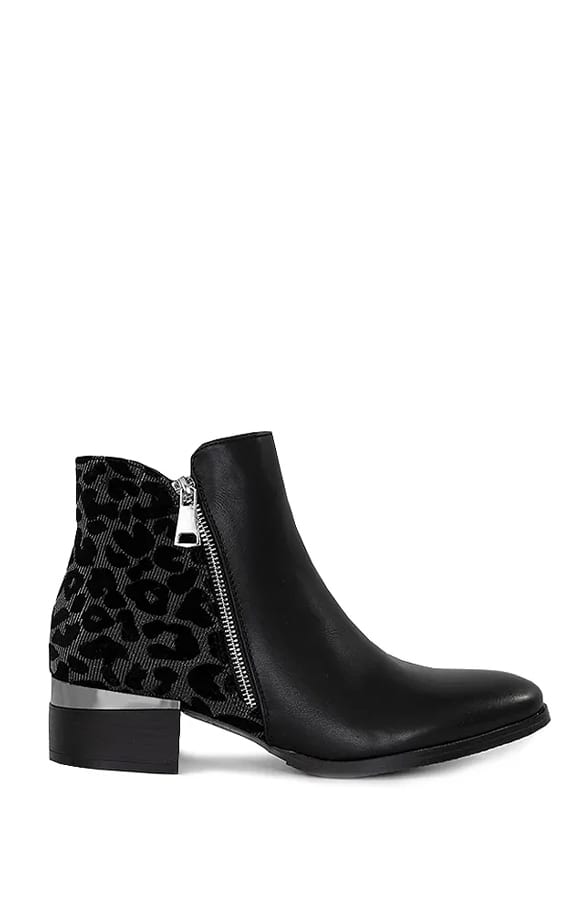 Leopard Enkellaarsjes Metallic – shoparchief, foto 1