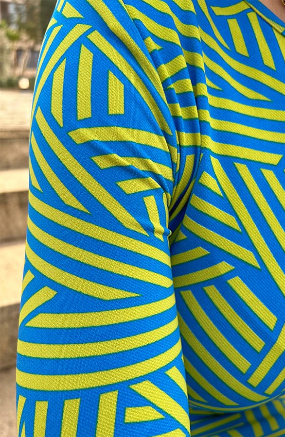 Aansluitende Jurk Overslag Gedrapeerd Blauw – shoparchief, foto 5