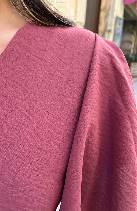 Florence Midi Jurk Dust Roze – jurken, foto 10