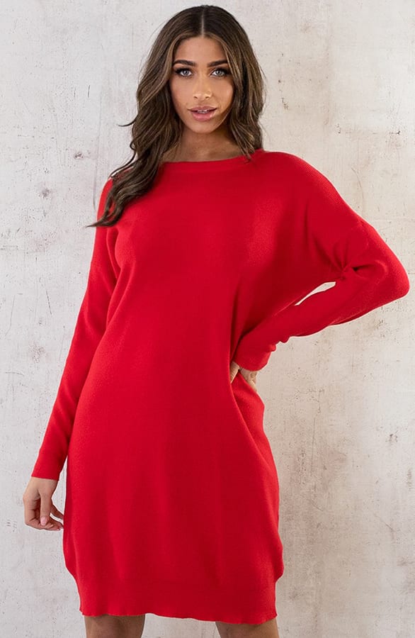 Gebreide Tuniek Rood – shoparchief, foto 3