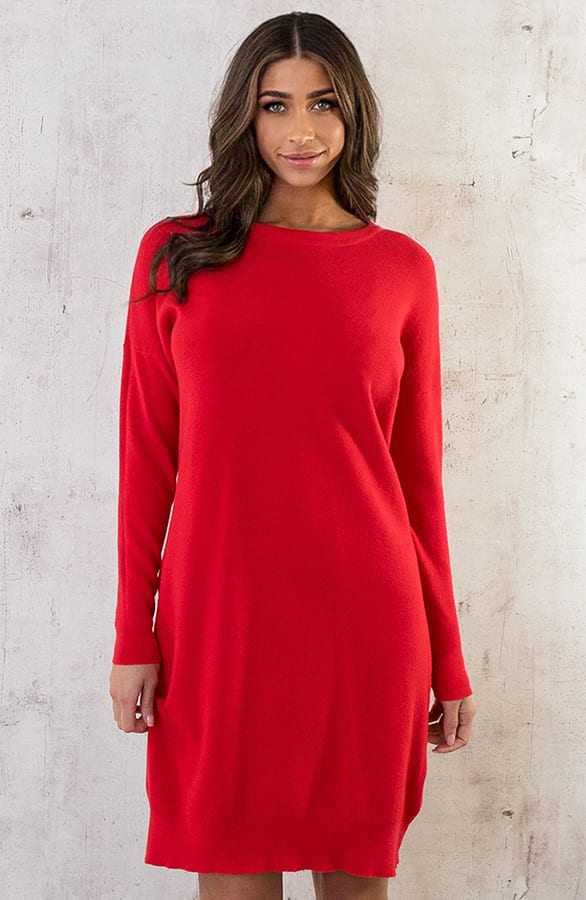 Gebreide Tuniek Rood – shoparchief, foto 2