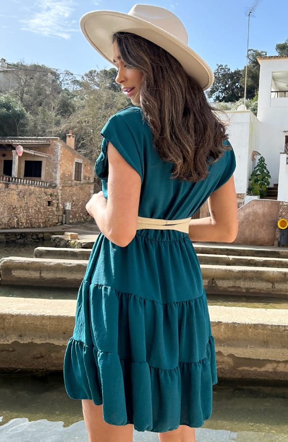 Sienna Jurk Petrol – shoparchief, foto 5