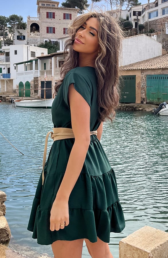 Sienna Jurk Smaragd – shoparchief, foto 4