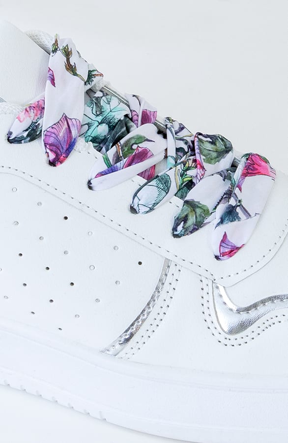 Sneaker Met Bloemen Veter Wit – shoparchief, foto 3