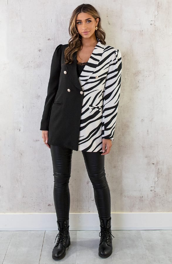 Fashion Icon Blazer Met Pofmouwen Zwart – shoparchief, foto 6