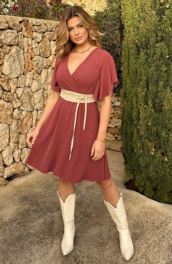 Florence Jurk Dust Roze 2.0 – jurken, foto 10
