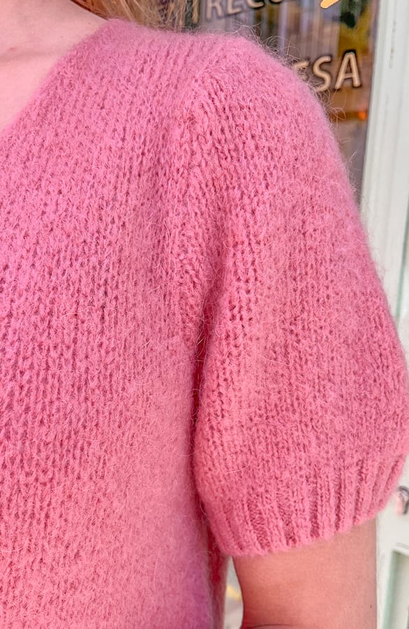 Gebreide Top V-hals Dust Roze – shoparchief, foto 7