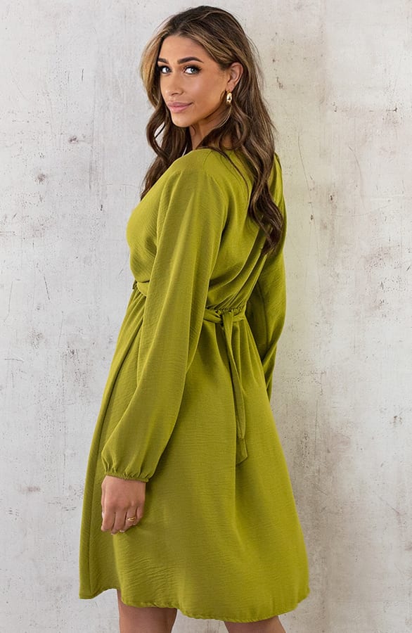 Londen Jurk Olive – shoparchief, foto 5