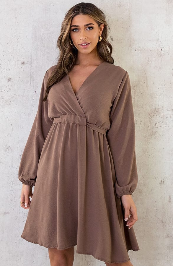 Londen Jurk Taupe – shoparchief, foto 2