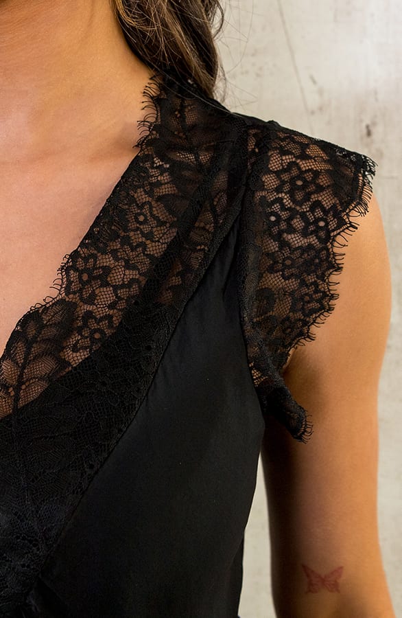 Luxury Kanten Top Exclusive Zwart – shoparchief, foto 6